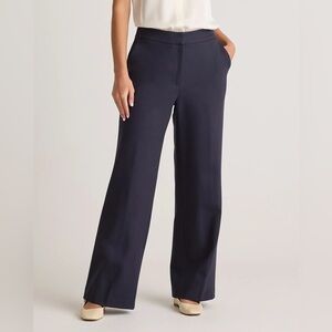 QUINCE Ultra-Stretch Ponte Trouser size 8 in Navy. New with tag